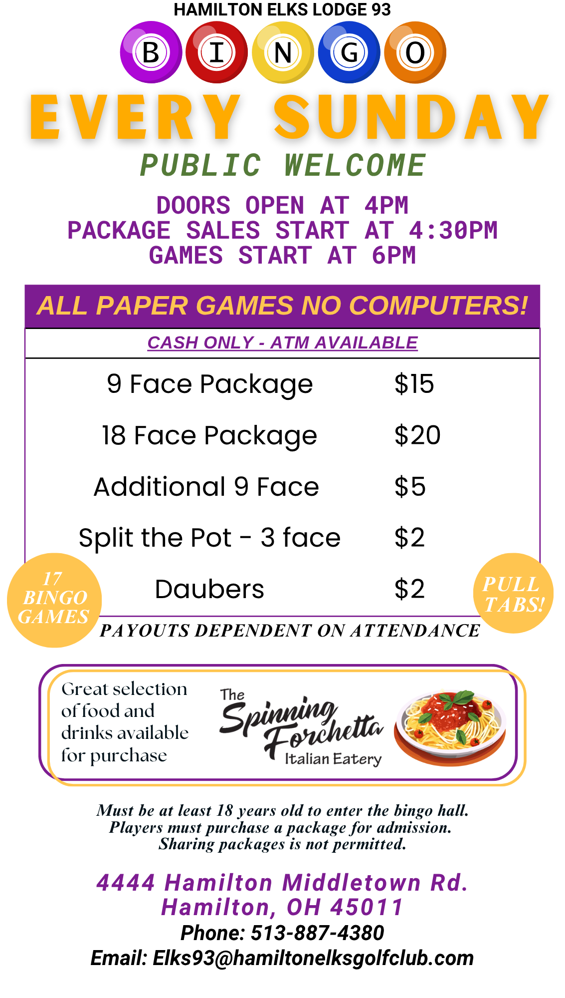 BINGO INFO